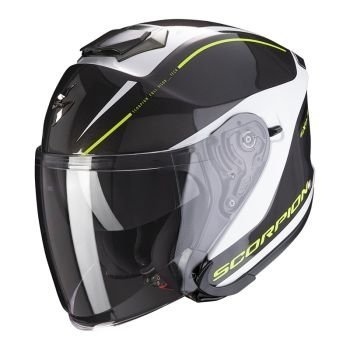 Scorpion kask motocyklowy  EXO-S1 SHADOW PEARL WH-NEON YEL