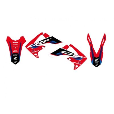 BLACKBIRD KOMPLET NAKLEJEK (OKLEIN) HONDA CRF 250R 10-13; CRF 450R 09-12 DREAM 5 KOLOR CZERWONY CZARNY