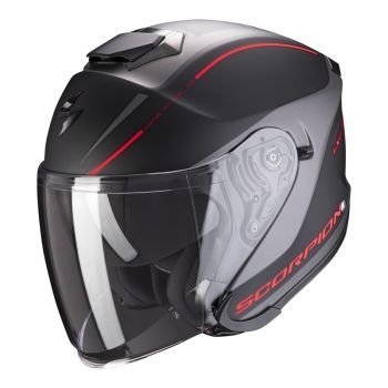 Scorpion kask motocyklowy  EXO-S1 SHADOW MATT BLACK-RED