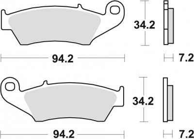 TRW klocki hamulcowe przód Suzuki DR 250 S ( 95-00)