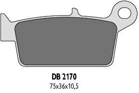 Delta Braking SUZUKI 125 RM (99-08) klocki hamulcowe tył