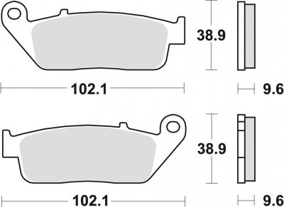 TRW klocki hamulcowe  tył HONDA NSA - A  (DN-01) 700 ( 08-11 )