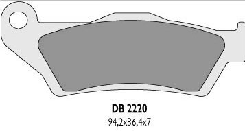 Delta Braking Husqvarna TC 450 (02-07) klocki hamulcowe przód