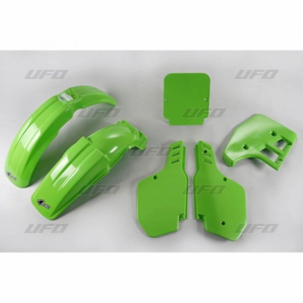 UFO KOMPLET PLASTIKÓW KAWASAKI KX 125 '88, KOLOR ZIELONY