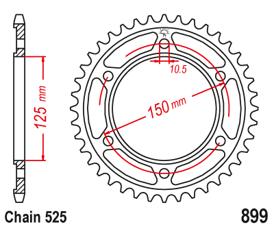 PBR Zębatka Tylna Do Husaberg FE 600 /E Enduro (00) , 38 zębów