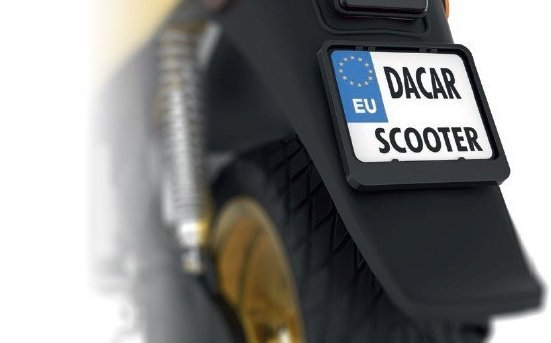 Ramka do tablicy rejestracyjnej skutera CZARNA