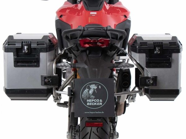 Hepco &amp; Becker Ducati Multistrada V4 / S / S SPORT (2021-) stelaż CUTOUT i kufry boczne Xplorer