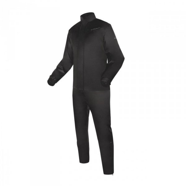 KOMBINEZON PRZECIWDESZCZOWY DWUCZĘŚCIOWY REBELHORN RAIN BLACK XL