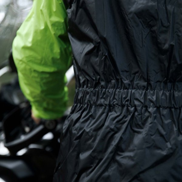 KOMBINEZON PRZECIWDESZCZOWY DWUCZĘŚCIOWY REBELHORN RAIN BLACK FLUO YELLOW XL