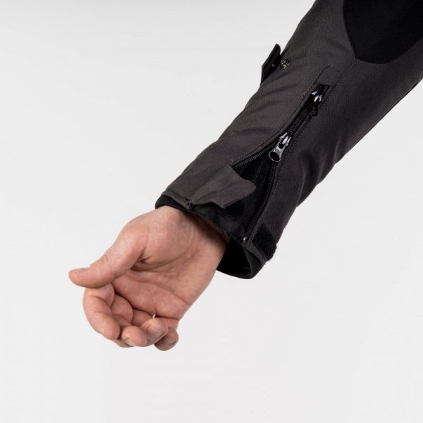 KURTKA MOTOCYKLOWA TEKSTYLNA REBELHORN BORG BLACK DARK GREY FLUO YELLOW S