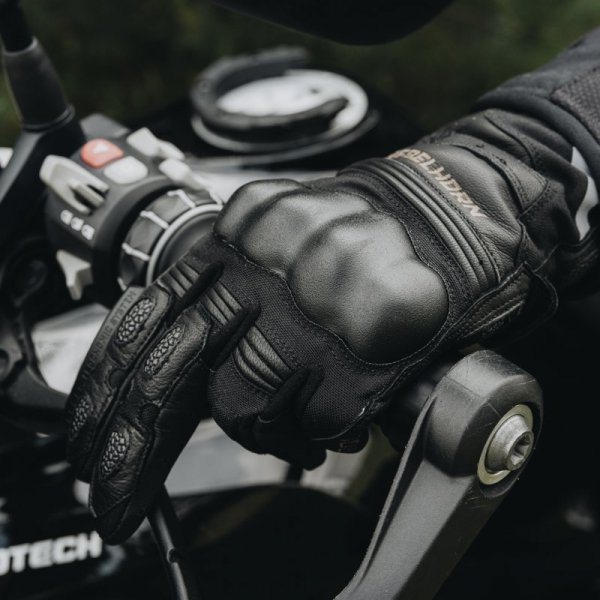 RĘKAWICE MOTOCYKLOWE DAMSKIE REBELHORN PATROL BLACK GREY WXS