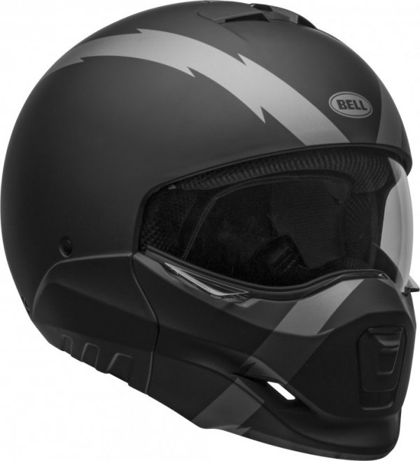 KASK MOTOCYKLOWY BELL BROOZER ARC MATTE BLACK GREY S