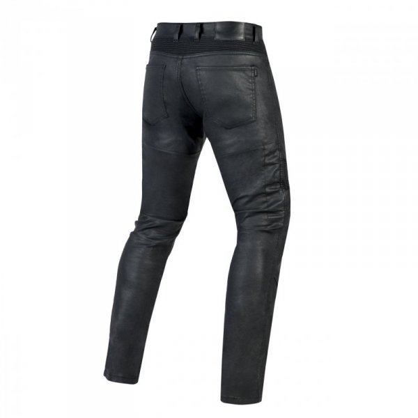 JEANSY MOTOCYKLOWE OZONE RUSTY WAXED BLACK 28/32