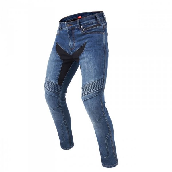 JEANSY MOTOCYKLOWE REBELHORN EAGLE 3 SLIM FIT WASHED BLUE 30/36