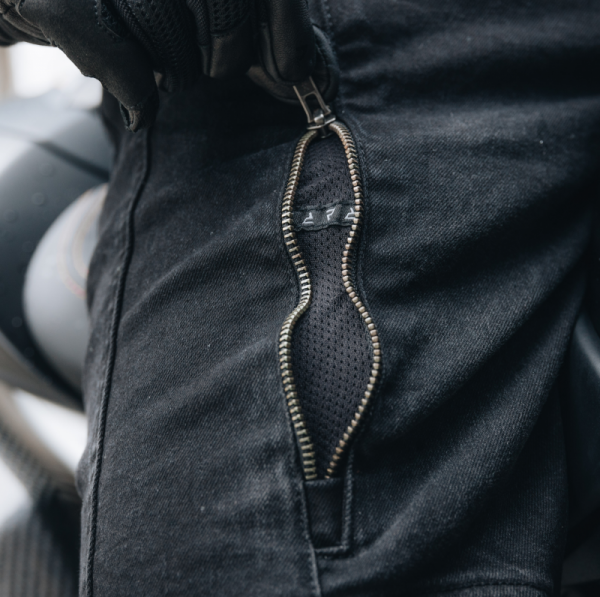 JEANSY MOTOCYKLOWE REBELHORN HAWK 3 REGULAR FIT WASHED BLACK 40/34