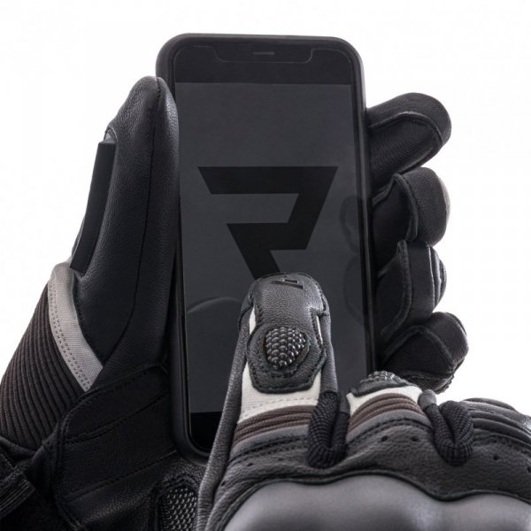 RĘKAWICE MOTOCYKLOWE REBELHORN RANGE BLACK LIGHT GREY S