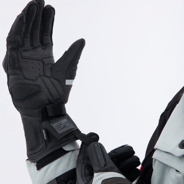 RĘKAWICE MOTOCYKLOWE REBELHORN RANGE BLACK LIGHT GREY S