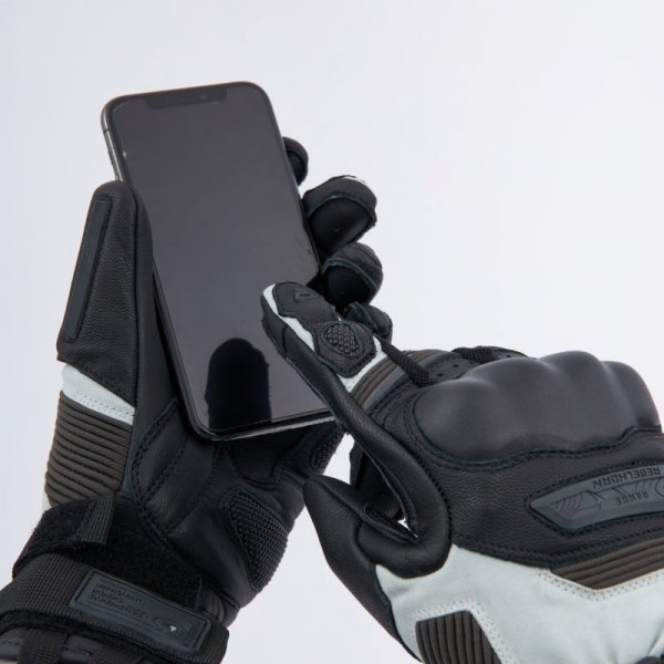 RĘKAWICE MOTOCYKLOWE REBELHORN RANGE BLACK LIGHT GREY S