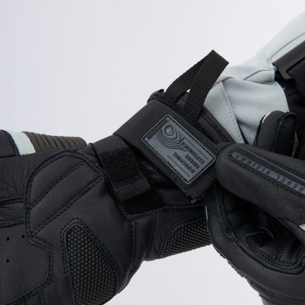 RĘKAWICE MOTOCYKLOWE REBELHORN RANGE BLACK LIGHT GREY 3XL