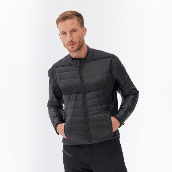 KURTKA MOTOCYKLOWA TEKSTYLNA REBELHORN RANGE BLACK DARK GREY FLUO YELLOW XL