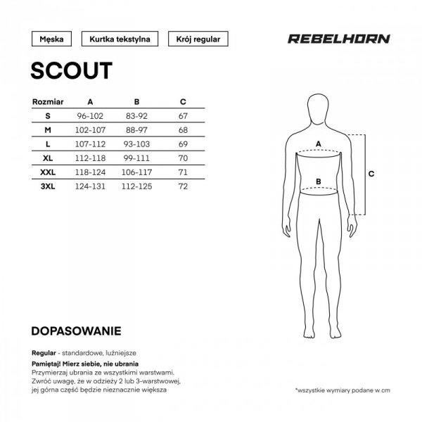 KURTKA MOTOCYKLOWA TEKSTYLNA REBELHORN SCOUT BLACK GREY FLUO YELLOW M