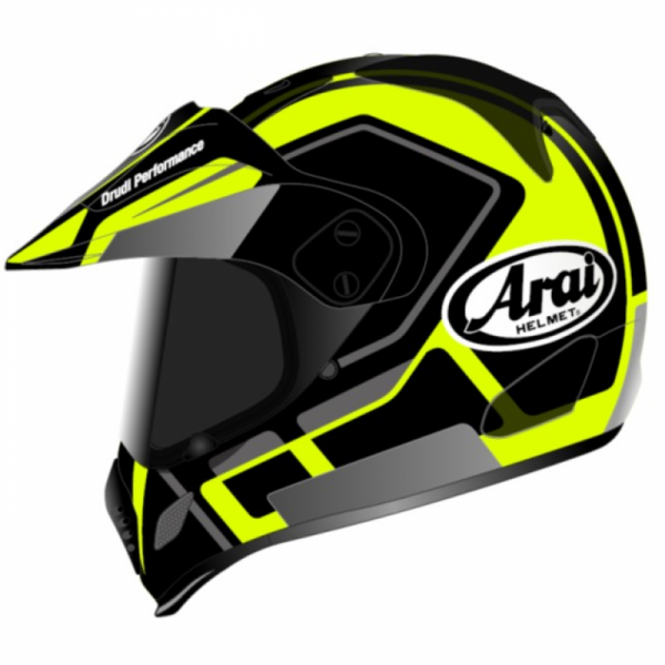 KASK MOTOCYKLOWY ARAI TOUR-X4 DETOUR-2 FLUOR YELLOW L
