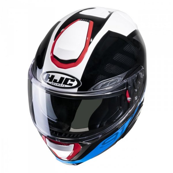 KASK MOTOCYKLOWY HJC RPHA91 RAFINO WHITE BLUE RED L
