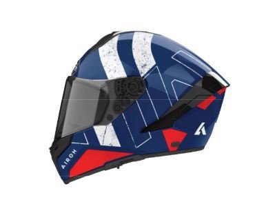 KASK MOTOCYKLOWY AIROH MATRYX SCOPE BLUE RED GLOSS S