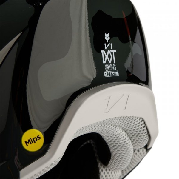 KASK MOTOCYKLOWY FOX V1 BNKR BLACK CAMO M
