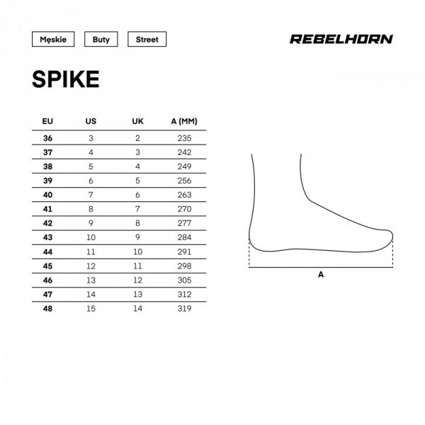 BUTY MOTOCYKLOWE REBELHORN SPIKE BLACK 42