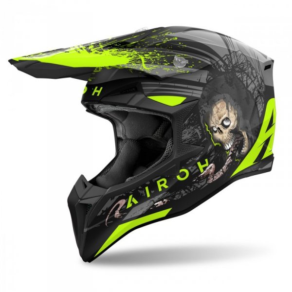 KASK MOTOCYKLOWY AIROH WRAAAP DARKNESS MATT M