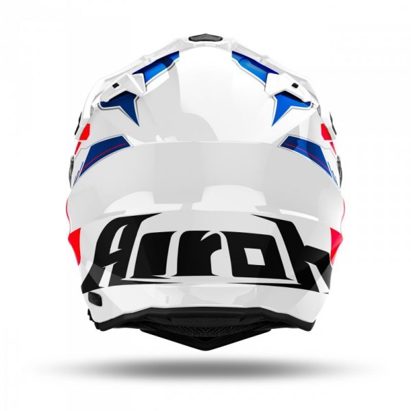 KASK MOTOCYKLOWY AIROH COMMANDER 2 REVEAL BLUE RED GLOSS XXL