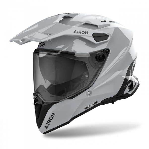 KASK MOTOCYKLOWY AIROH COMMANDER 2 COLOR CEMENT GREY GLOSS S