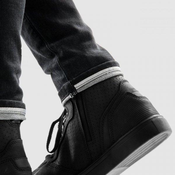 JEANSY MOTOCYKLOWE DAMSKIE REBELHORN BRONCO WASHED BLACK MONOLAYER 44/30