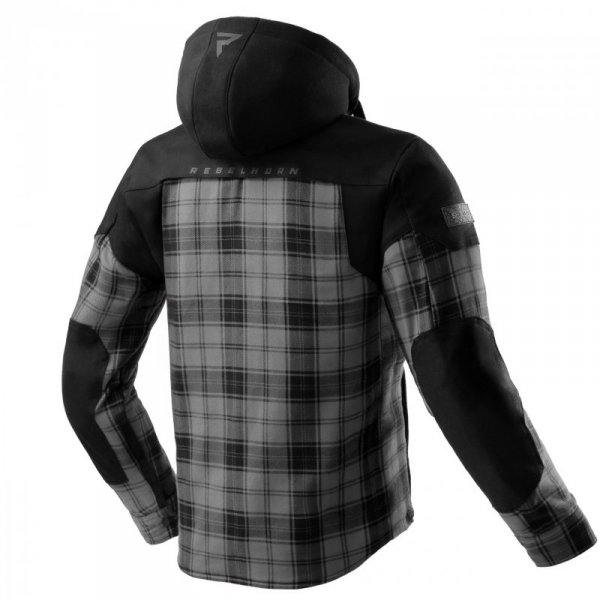 KOSZULA MOTOCYKLOWA REBELHORN SHIFTER BLACK GREY 8XL