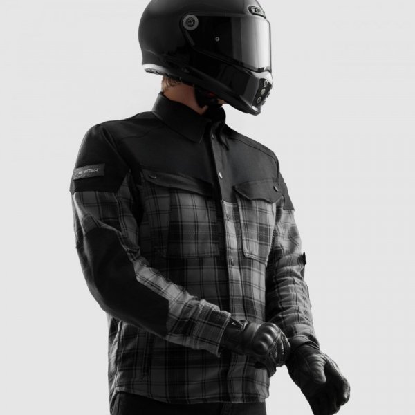 KOSZULA MOTOCYKLOWA REBELHORN SHIFTER BLACK GREY 10XL