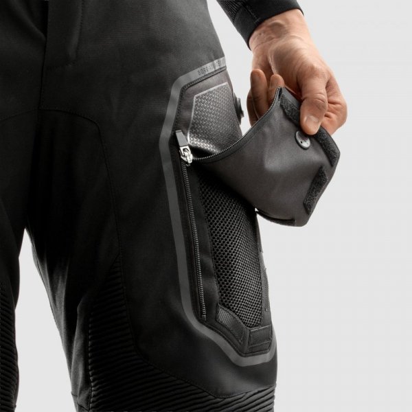 SPODNIE MOTOCYKLOWE TEKSTYLNE REBELHORN BORG 2 BLACK S S