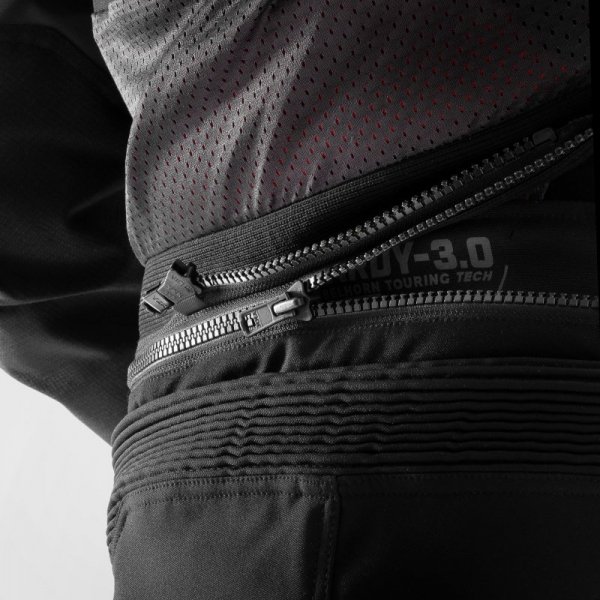 SPODNIE MOTOCYKLOWE TEKSTYLNE REBELHORN HARDY 3.0 BLACK 9XL