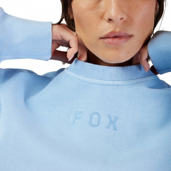 BLUZA DAMSKA FOX WORDMARK OVERSIZED FLEECE CREW CASHMERE BLUE L
