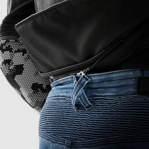 JEANSY MOTOCYKLOWE REBELHORN REVOLT WASHED BLUE MONOLAYER 30/34