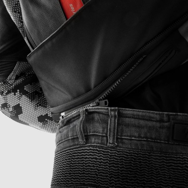 JEANSY MOTOCYKLOWE REBELHORN VANDAL WASHED BLACK MONOLAYER 28/34