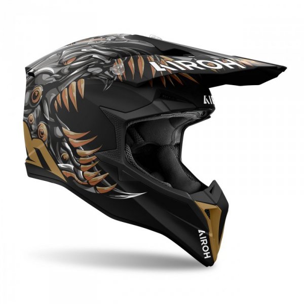 KASK MOTOCYKLOWY AIROH WRAAAP CYBORG MATT S