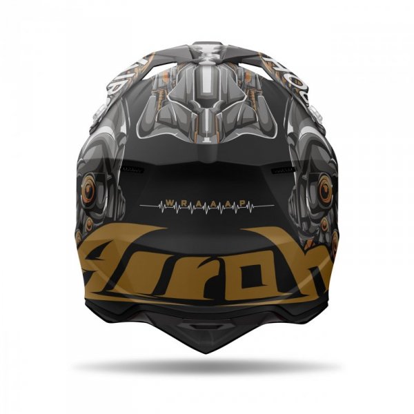 KASK MOTOCYKLOWY AIROH WRAAAP CYBORG MATT M