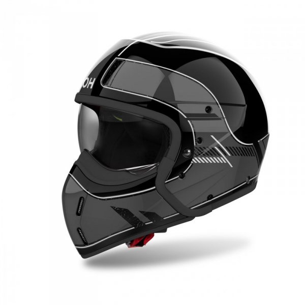 KASK MOTOCYKLOWY AIROH J110 RASTER DARK GREY GLOSS XS