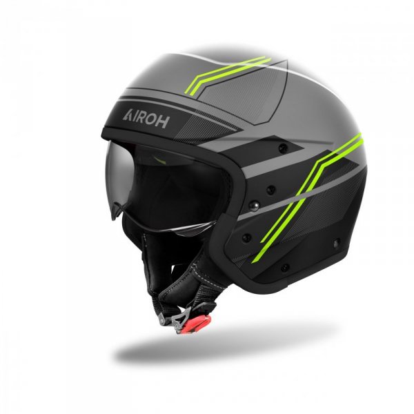 KASK MOTOCYKLOWY AIROH J110 SLIM YELLOW MATT L