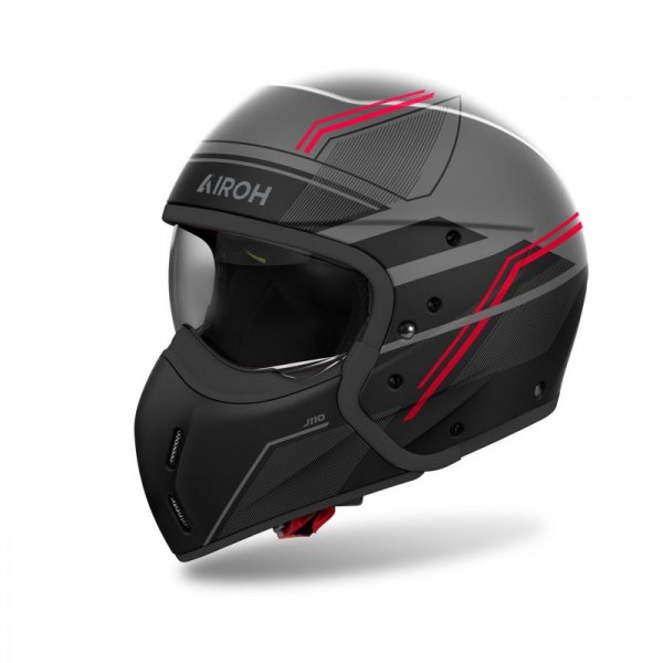 KASK MOTOCYKLOWY AIROH J110 SLIM RED MATT XL
