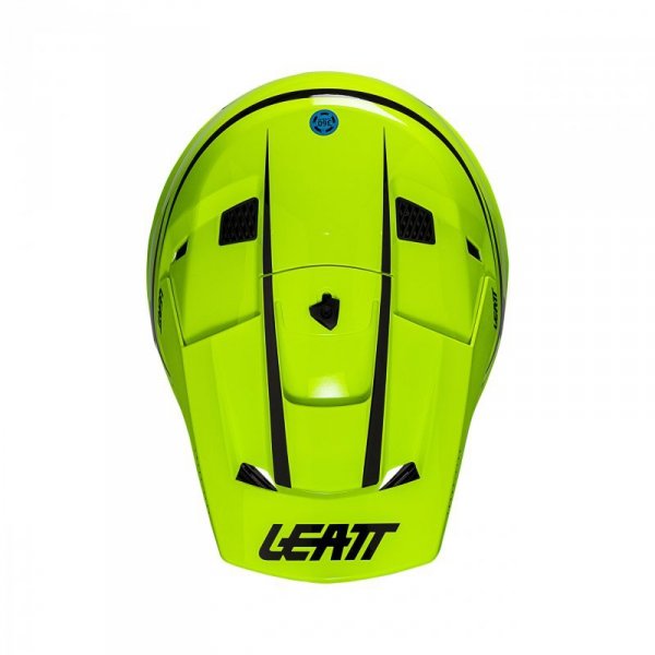 KASK MOTOCYKLOWY Z GOGLAMI LEATT KIT MOTO 3.5 NEON YELLOW L