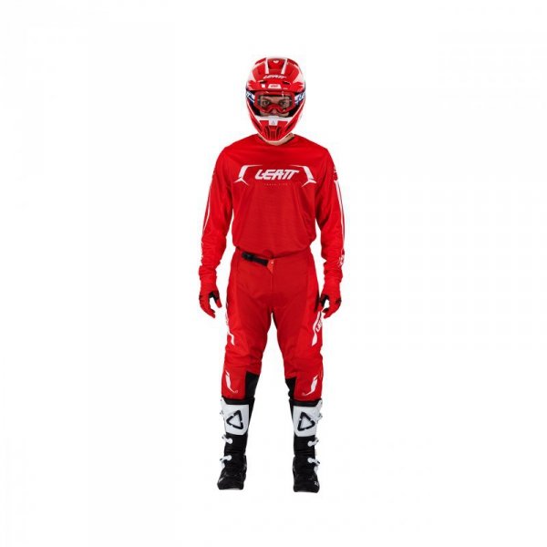 STRÓJ OFFROADOWY BLUZA I SPODNIE LEATT RIDE KIT MOTO 3.5 RED XS