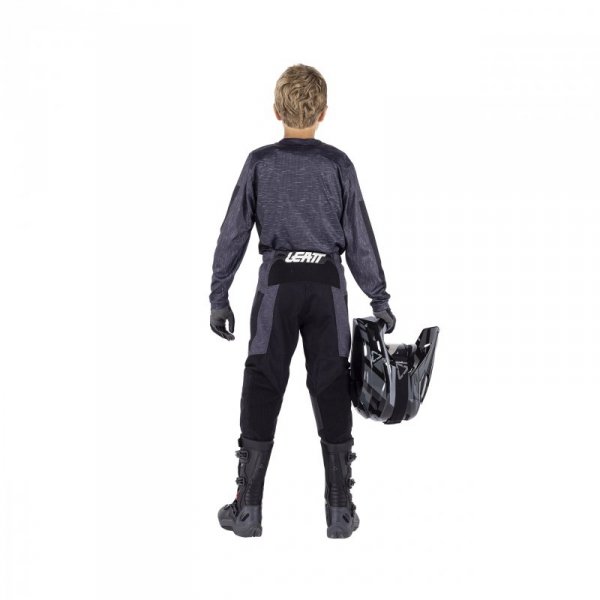 STRÓJ OFFROADOWY BLUZA I SPODNIE JUNIOR LEATT MINI RIDE KIT 3.5 STEALTH BLACK GREY XS