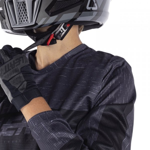 STRÓJ OFFROADOWY BLUZA I SPODNIE JUNIOR LEATT RIDE KIT 3.5 STEALTH BLACK GREY XL